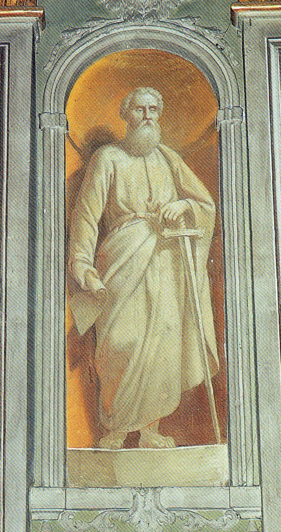 San Paolo - 1896 - affresco - chiesa di Santa Maria Assunta - Cividate Camuno (BS)